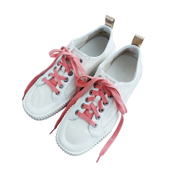 Veronica Beard "Parise" Canvas/Leather Sneakers - Picture 3 of 10